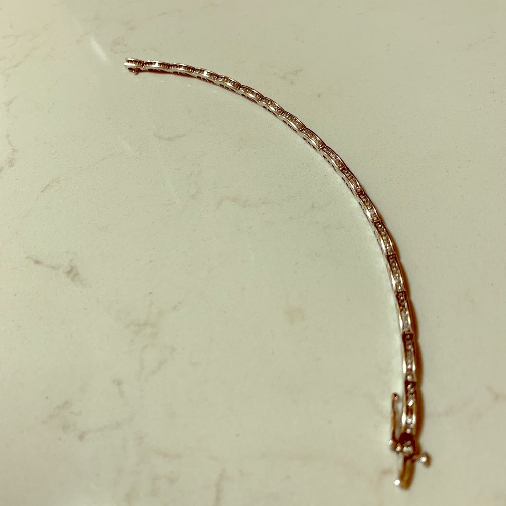 14K TENNIS BRACELET 2 CARAT